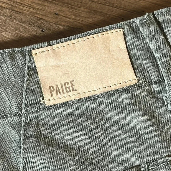 NWT PAIGE Designer WMN 31 Vintage Green Shorts (60Cotton/40Lyocell) Nordstrom - Picture 13 of 16